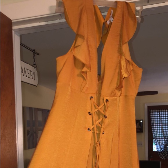 Bcbg Formal silky lace up dress - Picture 2 of 5